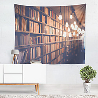 Book Shelf Light Wall Tapestry Art Decor Blanket Curtain Hanging Home Bedroom Living Room Decoration Polyester miniinthebox