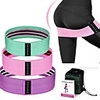 Booty Bands Resistance Bands for Legs and Butt Sports Latex silk Home Workout Yoga Pilates Extra Wide Stretchy Flexible Thick Anti Slip Durable Helps to Lift,  Tighten and Reshape the Plump Buttock