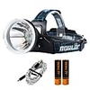 Boruit B10 Headlamps 1200 lm LED 1 Emitters 4 Mode with Batteries and USB Cable Professional Adjustable Camping / Hiking / Caving Everyday Use Police / Military Black / Aluminum Alloy