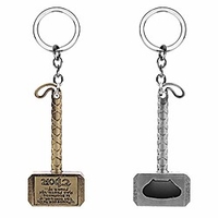 bottle opener hammer and infinity gauntlet creative bottle opener keychain 2pcs (samll hammer)