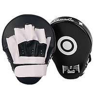 Boxing and Martial Arts Pad Punch Mitts Martial Arts Targets For Taekwondo MMA Kickboxing Sparring Professional Level Speed Durable PU(Polyurethane) 1 pcs Black Red