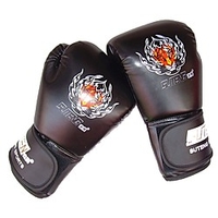 Boxing Bag Gloves For Boxing Protective PU Leather Unisex - Black Red Blue