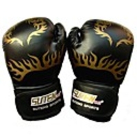 Boxing Bag Gloves For Outdoor Exercise Protective PU Leather Black Red Blue