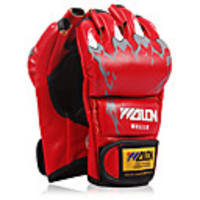 Boxing Gloves For Boxing Fingerless Gloves Protective Leather Red / Blue