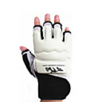 Boxing Gloves For Boxing Fingerless Gloves Protective PU(Polyurethane) White