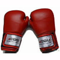 Boxing Gloves For Boxing Full Finger Gloves Breathable,  Wearproof,  Protective Leather Red