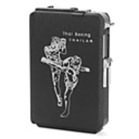 Boxing Style Cigarette Case Dispenser with Lighter