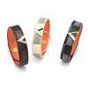 Bracelet Bangles Classic Alphabet Shape Stylish Simple Casual / Sporty Korean Leather Bracelet Jewelry White / Black / Chocolate For Party Evening Sport Formal Prom Festival