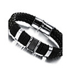 Bracelet Bangles woven Natural Fashion Faux Leather Bracelet Jewelry Black For Party Birthday Party / Evening Gift Evening Party / Stainless Steel