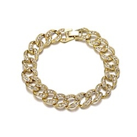 Bracelet Cuban Link Lucky Casual / Sporty Alloy Bracelet Jewelry Gold / Silver For Gift Festival miniinthebox
