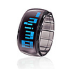 Bracelet Design Future Blue LED Wrist Watch - Black
