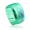 Bracelet Design Future Blue LED Wrist Watch - Green