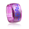 Bracelet Design Future Blue LED Wrist Watch - Purple