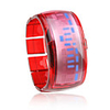 Bracelet Design Future Blue LED Wrist Watch - Red