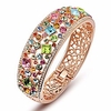bracelets gifts for women party queen rose gold plated bangle for women multicolor crystals bracelet jewelry for women christmas birthday gifts for women gifts for mom gifts for her