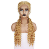 Braided Wigs Synthetic Lace Front Wig for Black Women Cornrow Braids Lace Wig with Baby Hair Box Braid Wig Free Cap miniinthebox
