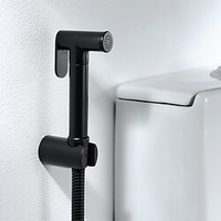 Brass Single Hole Bidet Painted Finishes Black Toilet Handheld Bidet Sprayer Self-Cleaning Contemporary Clean Spray Gun miniinthebox