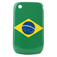 Brazil Flag Pattern Protective Case for Blackberry 8520 and 8530
