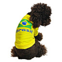Brazil National Football Shirt for Dogs (XS-XXL)