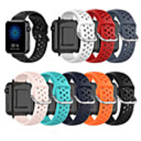 Breathable Silicone Sport Strap For Xiaomi Smart Watch 18mm