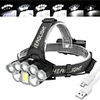 BRELONG Headlamps Headlight Waterproof 1000 lm LED 8 Emitters 6 Mode with Batteries and USB Cable Waterproof Easy Carrying Creepy Camping / Hiking Hunting Fishing Cold White Light Source Color