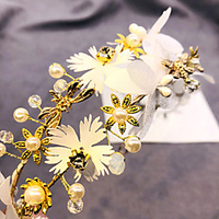 Bridal Beaded Sequin Alloy Headdress with Rhinestone / Imitation Pearl 1 PC Wedding / Party / Evening Headpiece miniinthebox