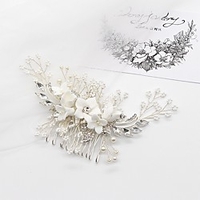 Bridal Beaded Sequin Alloy Headdress with Rhinestone / Imitation Pearl 1 PC Wedding / Party / Evening Headpiece miniinthebox
