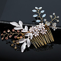 Bridal Beaded Sequin Alloy Headdress with Rhinestone 1 PC Wedding / Party / Evening Headpiece miniinthebox