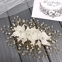 Bridal Beaded Sequin Crystal Headdress with Rhinestone / Crystal / Imitation Pearl 1 PC Wedding / Party / Evening Headpiece miniinthebox