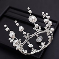 Bridal Princess Imitation Pearl / Rhinestone / Alloy Headdress with Rhinestone / Imitation Pearl 1 Piece Wedding / Special Occasion Headpiece miniinthebox