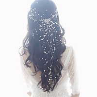 Bridal Sweet Flocked Headdress with Imitation Pearl 1 Piece Wedding / Special Occasion Headpiece miniinthebox