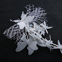 Bridal Sweet Net Headdress / Hair Accessory with Rhinestone / Appliques 1 Piece Wedding / Special Occasion Headpiece