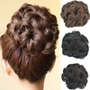 Bridal Updo Chignon Bun Flower Clip Synthetic Culry Hair Extensions More Colors miniinthebox