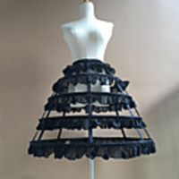 Bride Classic Lolita 1950s Vacation Dress Dress Petticoat Hoop Skirt Crinoline Women
