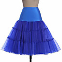 Bride Classic Lolita 1950s Vacation Dress Dress Petticoat Hoop Skirt Tutu Crinoline Women