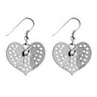 Bright Color Heart-Shaped Earrings