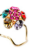 Brightly Colored Flower Crystal Ring