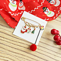 Brooches Tassel Fringe Christmas Vintage European Brooch Jewelry Gold For Christmas Street Event / Party Theme Party Festival