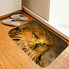 Brown Kitty Digital Printing Floor Mat Flowers Kitten Girl Modern Bath Mats Nonwoven / Memory Foam Novelty Bathroom