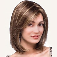 Brown Short Bob Wigs Synthetic Straight Hair Wigs For Women Colorful Light Brown Wig Natural Looking Heat Resistant Full Hair Replacement Wig for Cosplay Daily Party miniinthebox