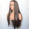 Brown Synthetic Lace Front Wig Silky Straight Heat Resistant Fiber Natural Hairline Cosplay For Women miniinthebox