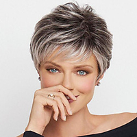 Brown Wigs for Women Synthetic Wig Blonde Curly Bouncy Curl Pixie Cut Wig Short Light Blonde Synthetic Hair Women