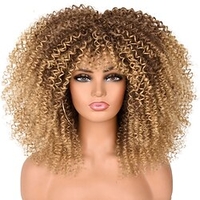 Brown Wigs for Women Synthetic Wig Curly Asymmetrical Wig Short A11 Synthetic Hair Women