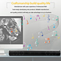 BS-10 Wireless Bluetooth Soundbar Bluetooth Speaker Powerful TV Home Theater Sound Bar with Remote Control