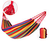 BSwolf Camping Hammock Double Hammock Outdoor Portable Breathable Comfortable Anti-tear Durable Canvas for 2 person Camping / Hiking Hunting Fishing Stripes Orange / Green Red Blue / White 200100 cm
