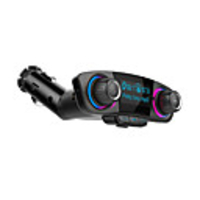 BT06 Knob Type Car MP3 Player Wireless Radio Audio Adapter Car Kit Dual USB Car Charger with Hand-Free Calling Music Player Support TF/SD Card USB Flash Drive AUX Input/Output