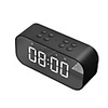 BT501 Portable Wireless Bluetooth Speaker Column Subwoofer Music Sound Box LED Time Snooze Alarm Clock for PC Laptop Phone
