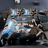 BTS Series 3-Piece Duvet Cover Set Hotel Bedding Sets Comforter Cover with Soft Lightweight Microfiber For Holiday Decoration(Include 1 Duvet Cover and 1or 2 Pillowcases)