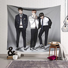 BTS Wall Tapestry Art Decor Blanket Curtain Hanging Home Bedroom Living Room Decoration Polyester Handsome Star Celebrity