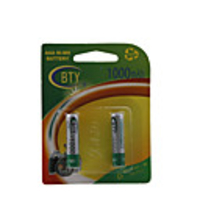 BTY 1000mAh AAA Ni-Mh Rechargeable Battery Set (2 Batteries)